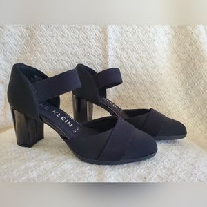 Ann Klein Stacked heel dress shoes, sz 8.5M